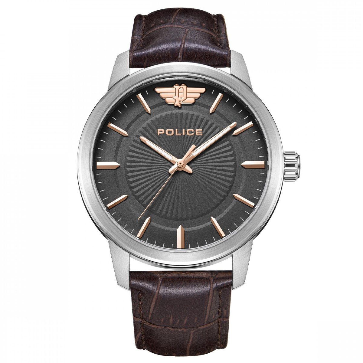 MONTRE POLICE HOMME SIMPLE CUIR